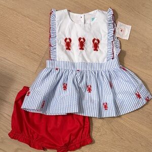 Smocked Flamingo Lobster Ser